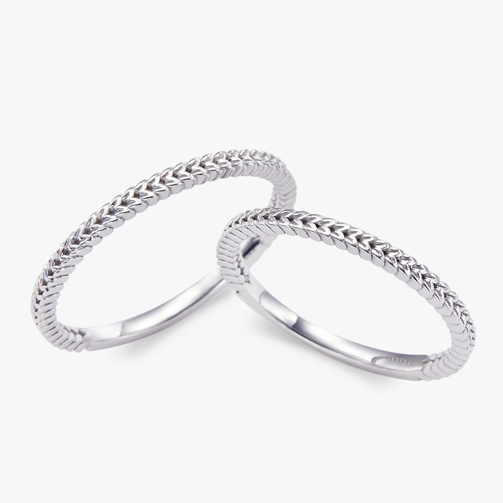 골드리아 - silver 해리체인 커플링 (남+여 한쌍)